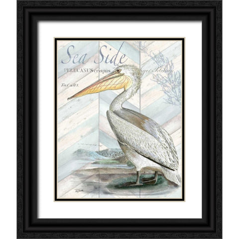 Shore Birds II Black Ornate Wood Framed Art Print with Double Matting by Tre Sorelle Studios