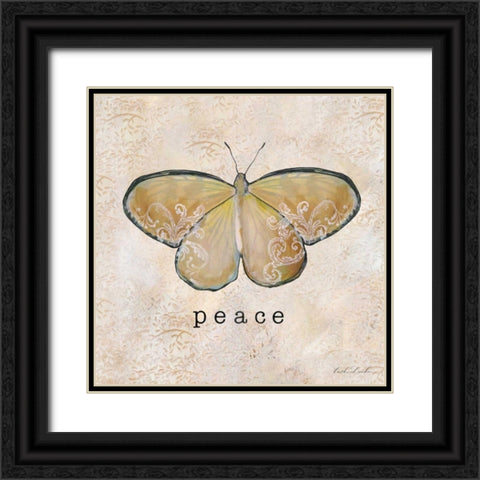 Butterfly Expressions IV Black Ornate Wood Framed Art Print with Double Matting by Dundon, Caitlin