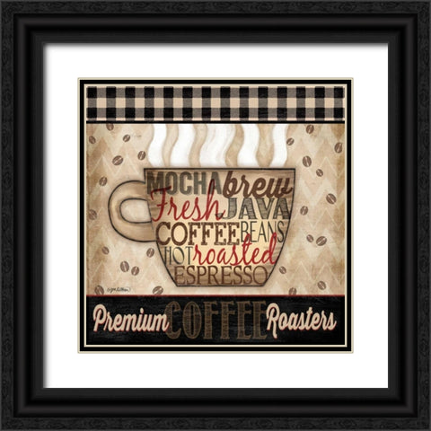 Premium Coffee II Black Ornate Wood Framed Art Print with Double Matting by Killeen, Jen