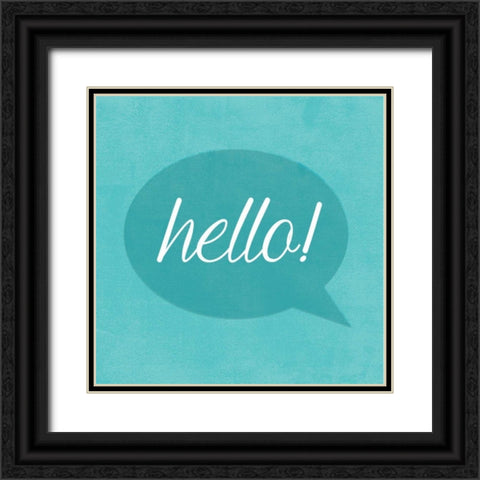 Text Me II Black Ornate Wood Framed Art Print with Double Matting by Hartworks