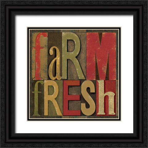 Printers Block Farm To Table IV  Black Ornate Wood Framed Art Print with Double Matting by Reed, Tara