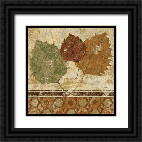 Golden Autumn II  Black Ornate Wood Framed Art Print with Double Matting by Studio Nova