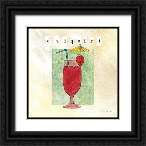 Tropical Cocktails I  Black Ornate Wood Framed Art Print with Double Matting by Dundon, Caitlin