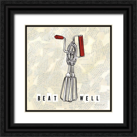 Kitchen Utensils V  Black Ornate Wood Framed Art Print with Double Matting by Dundon, Caitlin