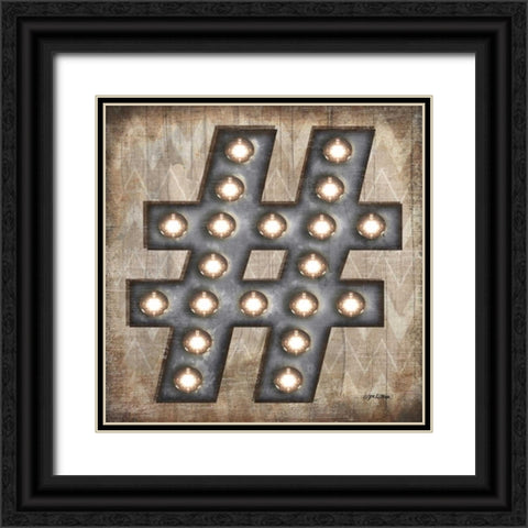 Marquee Symbols I  Black Ornate Wood Framed Art Print with Double Matting by Killeen, Jen