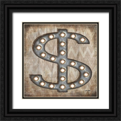 Marquee Symbols III  Black Ornate Wood Framed Art Print with Double Matting by Killeen, Jen