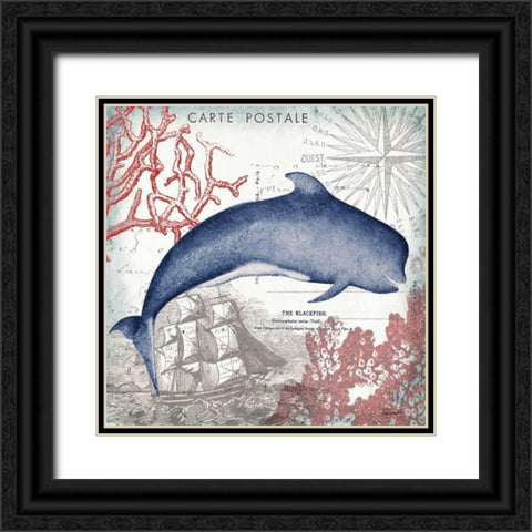 Coastal Sea Life VI  Black Ornate Wood Framed Art Print with Double Matting by Tre Sorelle Studios