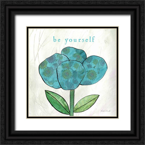 Paper Flower I  Black Ornate Wood Framed Art Print with Double Matting by Dundon, Caitlin