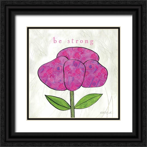 Paper Flower II  Black Ornate Wood Framed Art Print with Double Matting by Dundon, Caitlin