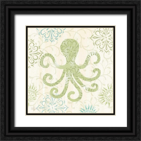 Coastal Whimsy III Black Ornate Wood Framed Art Print with Double Matting by Lyon, Rebecca