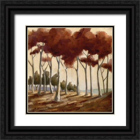 Spice Landscape II Black Ornate Wood Framed Art Print with Double Matting by Milan, Vittorio