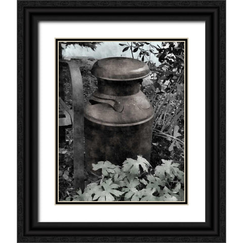 On the Farm II Black Ornate Wood Framed Art Print with Double Matting by Romita, Denise