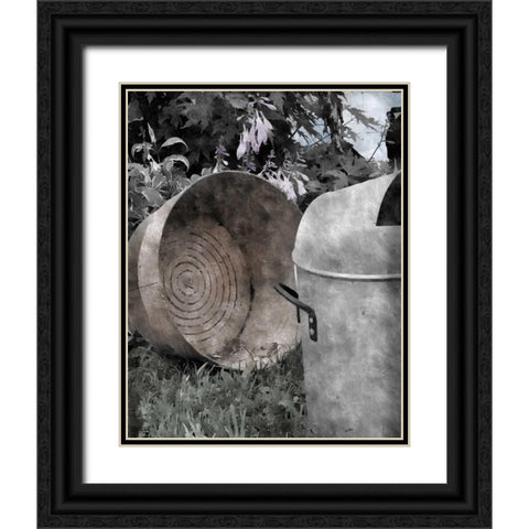 On the Farm IV Black Ornate Wood Framed Art Print with Double Matting by Romita, Denise