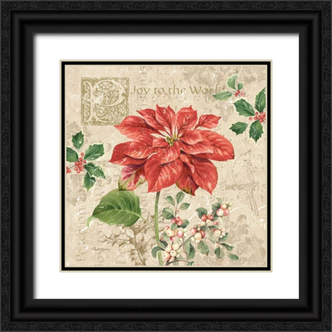 Christmas Trail IV Black Ornate Wood Framed Art Print with Double Matting by Gladding, Pamela