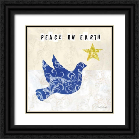 Winter Sentiments II Black Ornate Wood Framed Art Print with Double Matting by Dundon, Caitlin