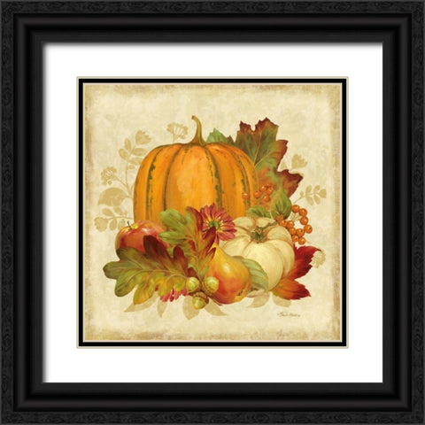 Harvest Bounty I Black Ornate Wood Framed Art Print with Double Matting by Gladding, Pamela