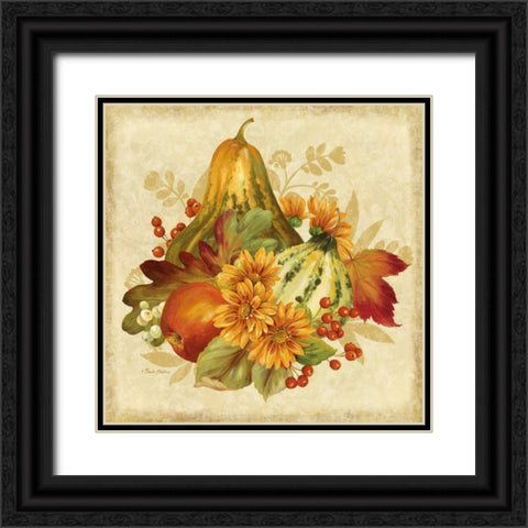 Harvest Bounty III Black Ornate Wood Framed Art Print with Double Matting by Gladding, Pamela