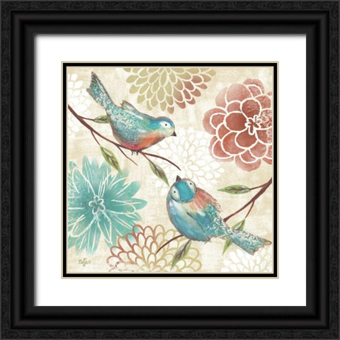 Elegant Chickadee Neutral I Black Ornate Wood Framed Art Print with Double Matting by Lyon, Rebecca