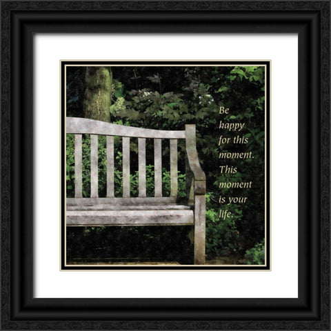 Quiet Place Black Ornate Wood Framed Art Print with Double Matting by Romita, Denise