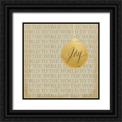 Christmas Ornaments II Black Ornate Wood Framed Art Print with Double Matting by hartworks