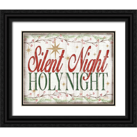 Adore Him Holy Night II Black Ornate Wood Framed Art Print with Double Matting by Killeen, Jen