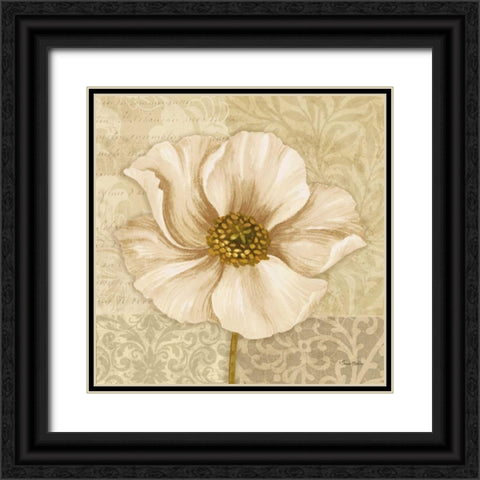 Soft Bloom I Black Ornate Wood Framed Art Print with Double Matting by Gladding, Pamela