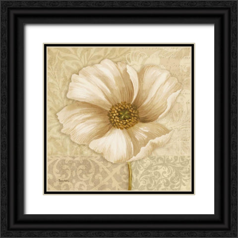 Soft Bloom II Black Ornate Wood Framed Art Print with Double Matting by Gladding, Pamela