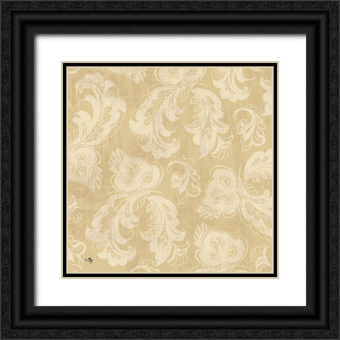 Neutral Pattern III Black Ornate Wood Framed Art Print with Double Matting by Gladding, Pamela