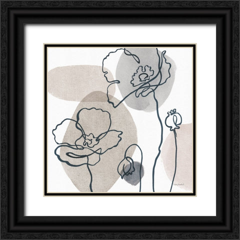 Think  Neutral 03A Black Ornate Wood Framed Art Print with Double Matting by Audit, Lisa