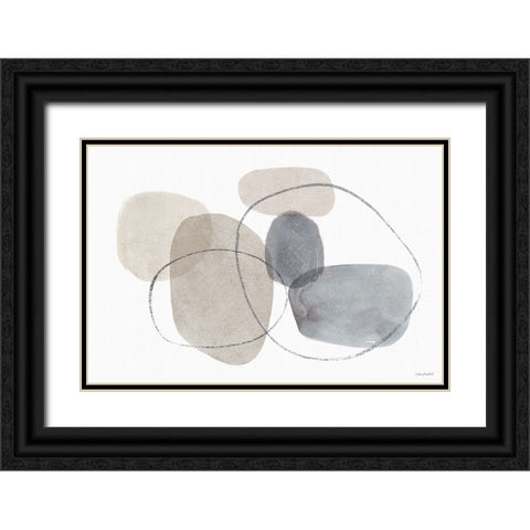 Think  Neutral 06A Black Ornate Wood Framed Art Print with Double Matting by Audit, Lisa