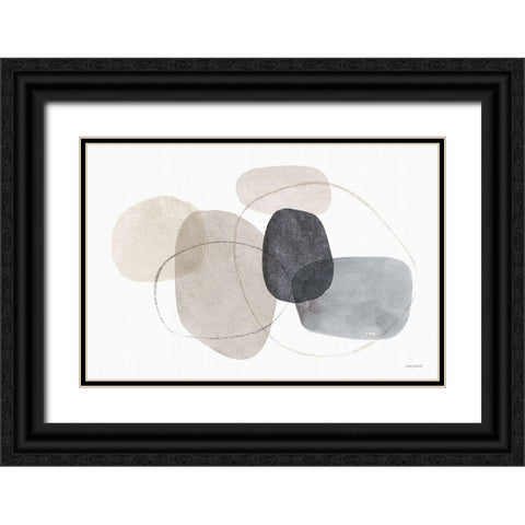 Think  Neutral 09A Black Ornate Wood Framed Art Print with Double Matting by Audit, Lisa