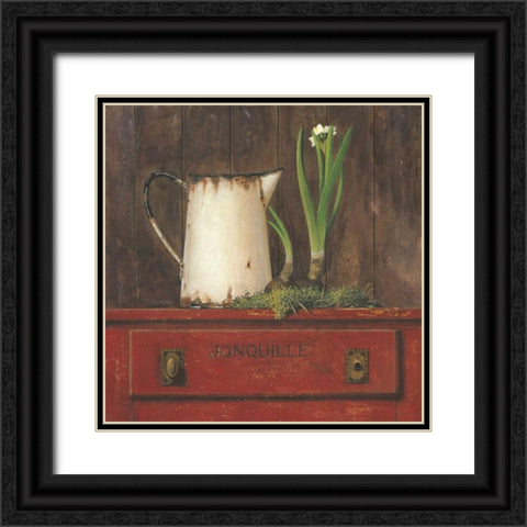 Jonquille Black Ornate Wood Framed Art Print with Double Matting by Fisk, Arnie