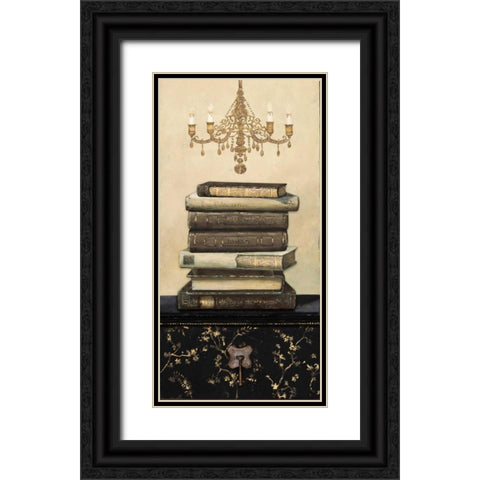 Book Story 1 Black Ornate Wood Framed Art Print with Double Matting by Fisk, Arnie