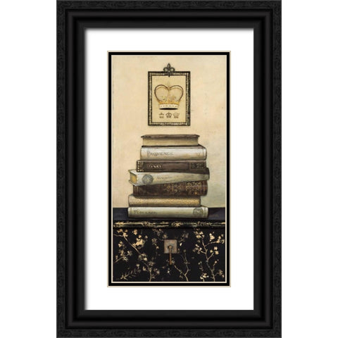 Book Story 2 Black Ornate Wood Framed Art Print with Double Matting by Fisk, Arnie