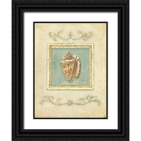 Classic Conch Black Ornate Wood Framed Art Print with Double Matting by Fisk, Arnie