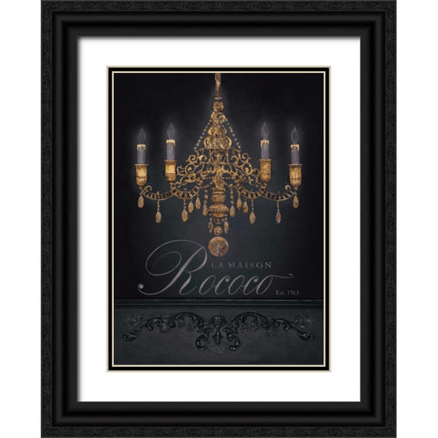 La Maison Rococo Black Ornate Wood Framed Art Print with Double Matting by Fisk, Arnie