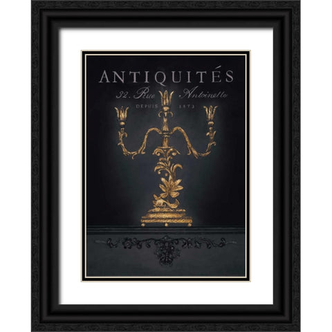 Antiquites Black Ornate Wood Framed Art Print with Double Matting by Fisk, Arnie