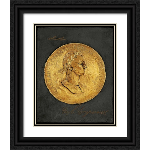 Golden Empire Black Ornate Wood Framed Art Print with Double Matting by Fisk, Arnie