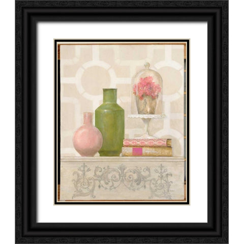 Spring Palette Vignette Black Ornate Wood Framed Art Print with Double Matting by Fisk, Arnie