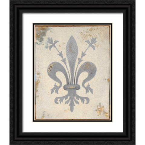 Tiffany Fleur Black Ornate Wood Framed Art Print with Double Matting by Fisk, Arnie