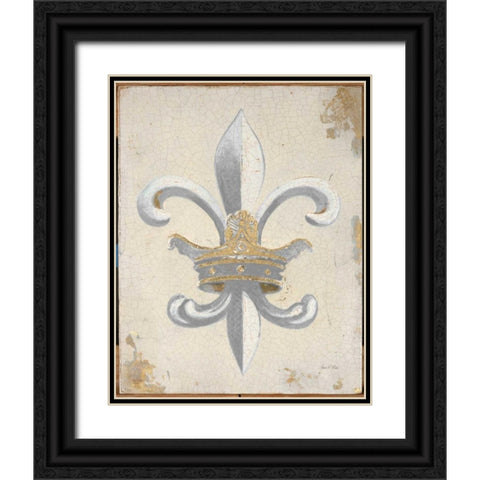 Crown of Fleur Black Ornate Wood Framed Art Print with Double Matting by Fisk, Arnie
