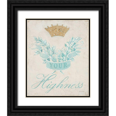 Tiffany Crown Black Ornate Wood Framed Art Print with Double Matting by Fisk, Arnie