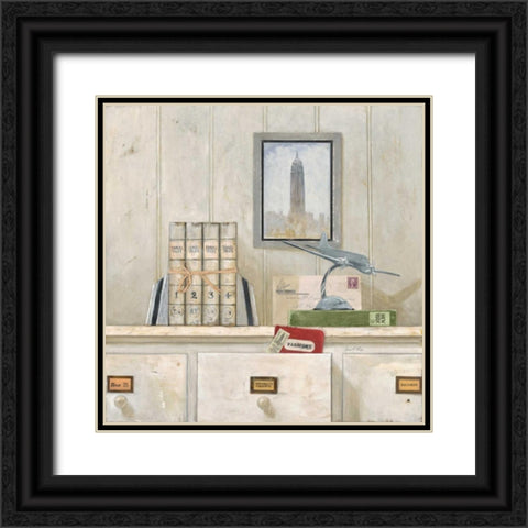 New York Traveler Black Ornate Wood Framed Art Print with Double Matting by Fisk, Arnie