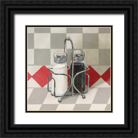 Vintage Salt and Pepper Black Ornate Wood Framed Art Print with Double Matting by Fisk, Arnie