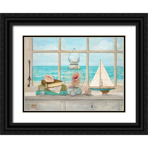 Sea Breeze Vista Black Ornate Wood Framed Art Print with Double Matting by Fisk, Arnie