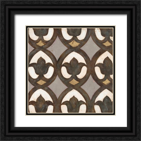 Winery Villa Tile 4 Black Ornate Wood Framed Art Print with Double Matting by Fisk, Arnie