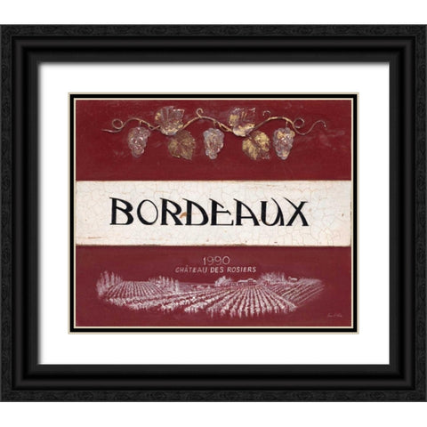 Bordeaux Cellar Reserve Black Ornate Wood Framed Art Print with Double Matting by Fisk, Arnie