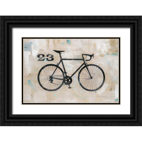 Retro Racer 23 Black Ornate Wood Framed Art Print with Double Matting by Fisk, Arnie