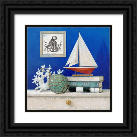 Stories of the Sea 2 Black Ornate Wood Framed Art Print with Double Matting by Fisk, Arnie