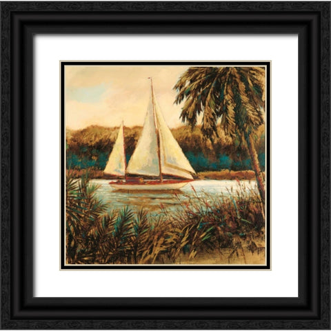 Tranquil Mood Black Ornate Wood Framed Art Print with Double Matting by Wiens, James